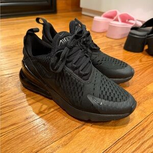 Nike Air Max 270 Black Mesh Sneakers